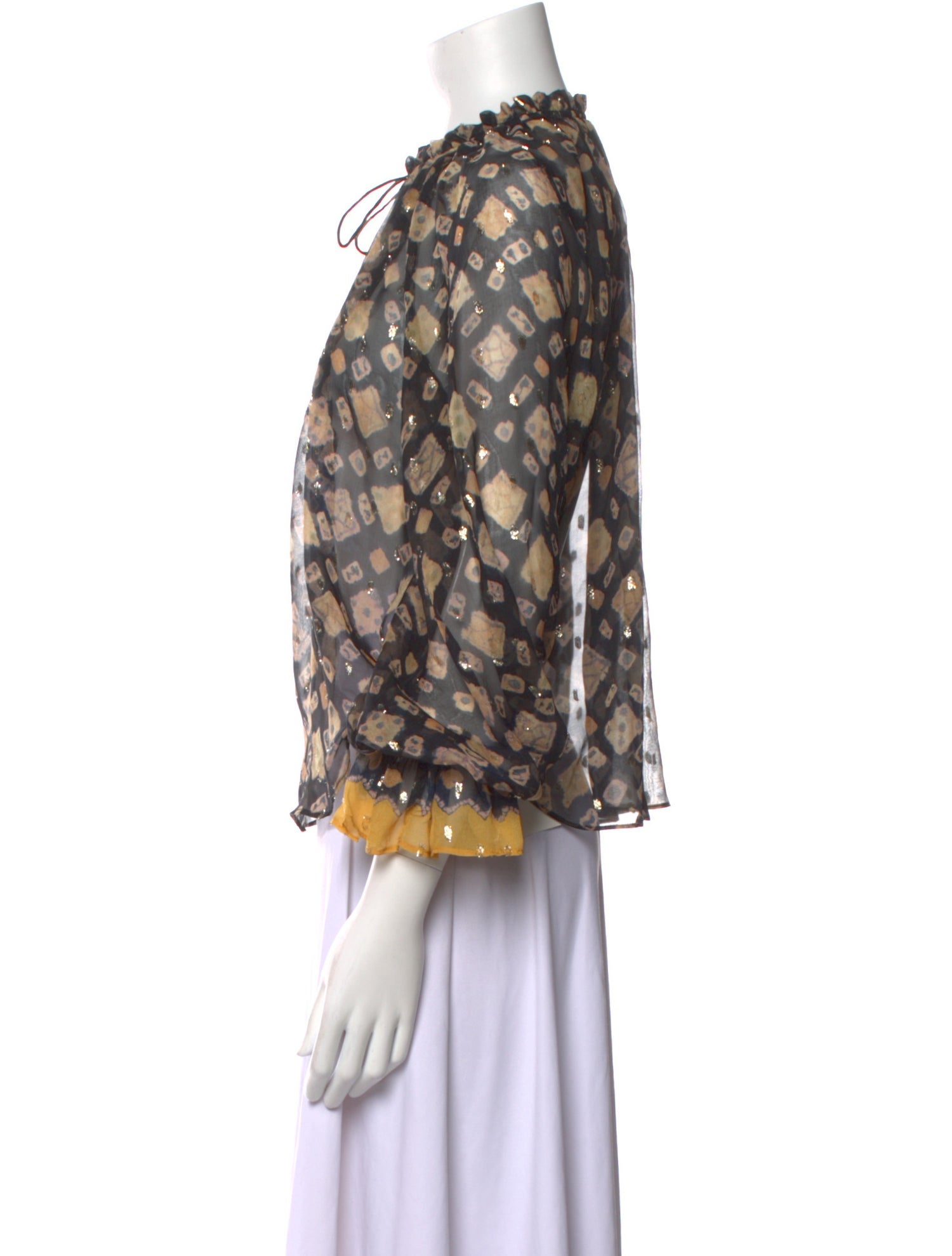 Ulla Johnson Silk Printed Blouse