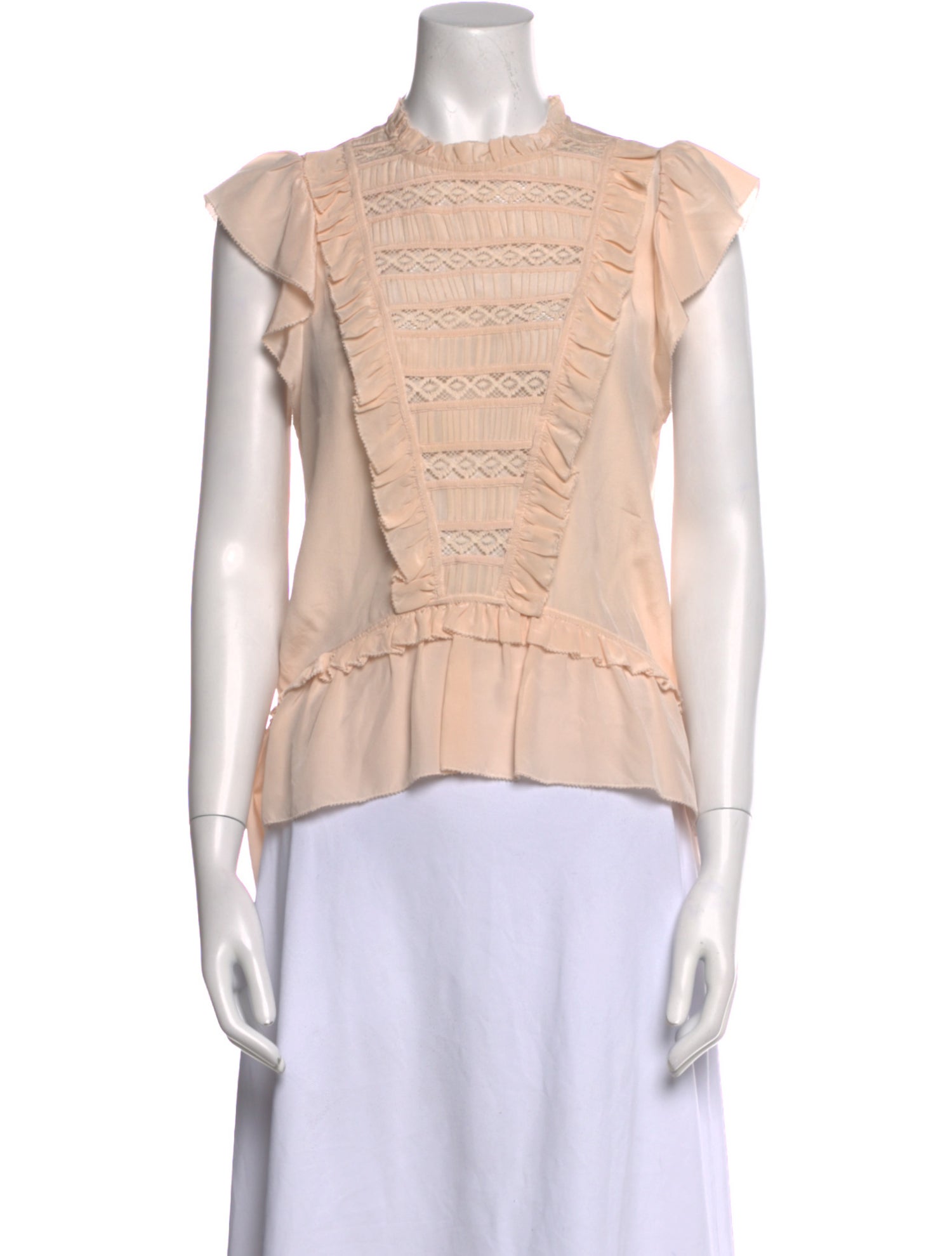 Ulla Johnson Silk Crew Neck Blouse