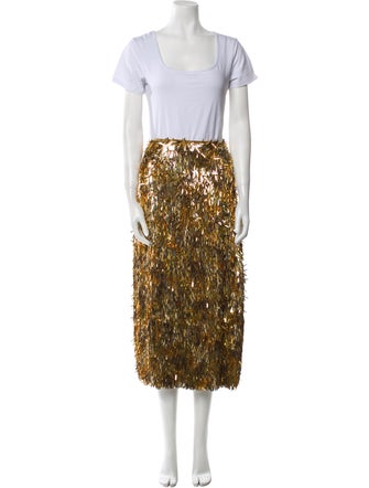 Ulla Johnson Sequin Printed Skirt Set