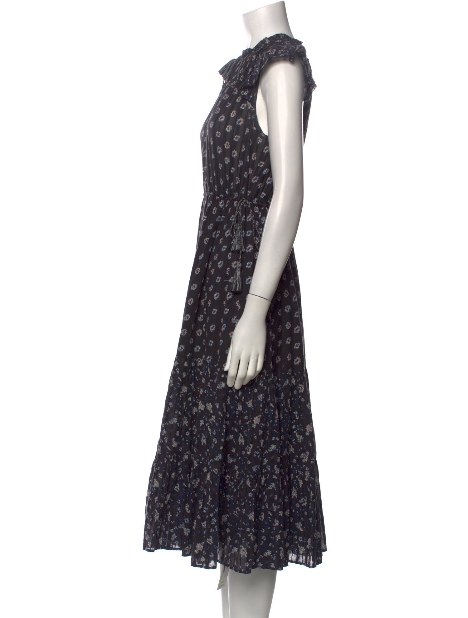 Ulla Johnson Floral Print Midi Length Dress