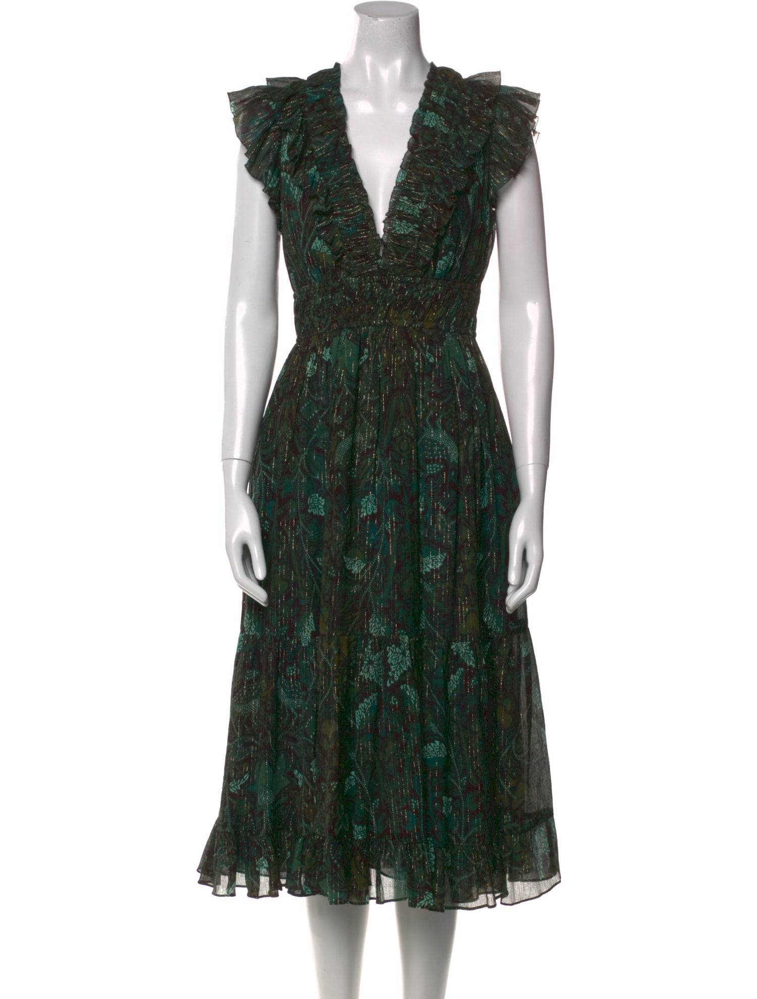 Ulla Johnson Printed Midi Length Dress