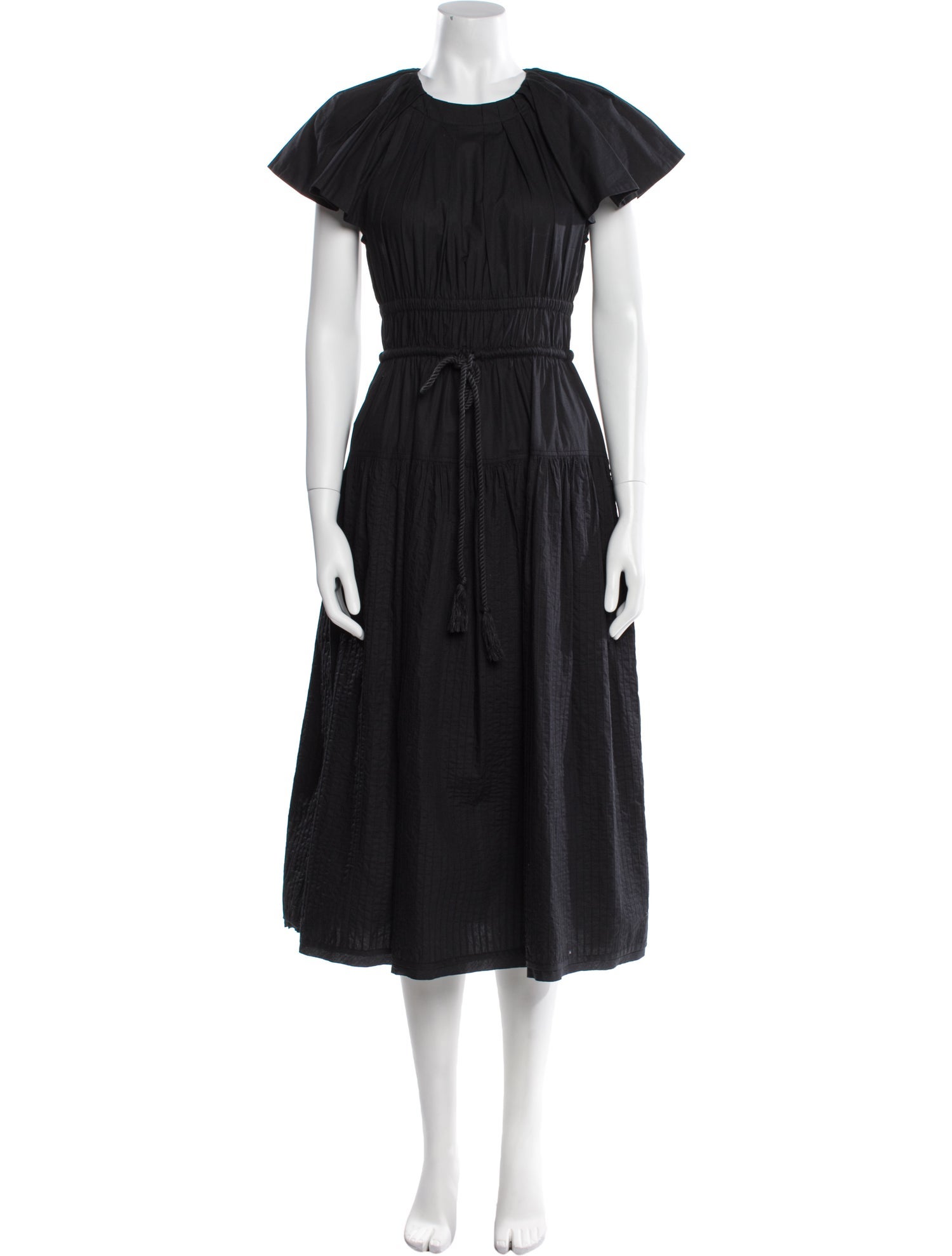 Ulla Johnson Crew Neck Midi Length Dress