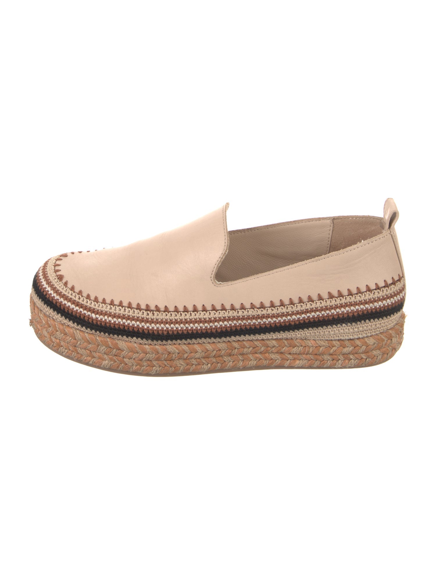 Ulla Johnson Leather Braided Accents Espadrilles
