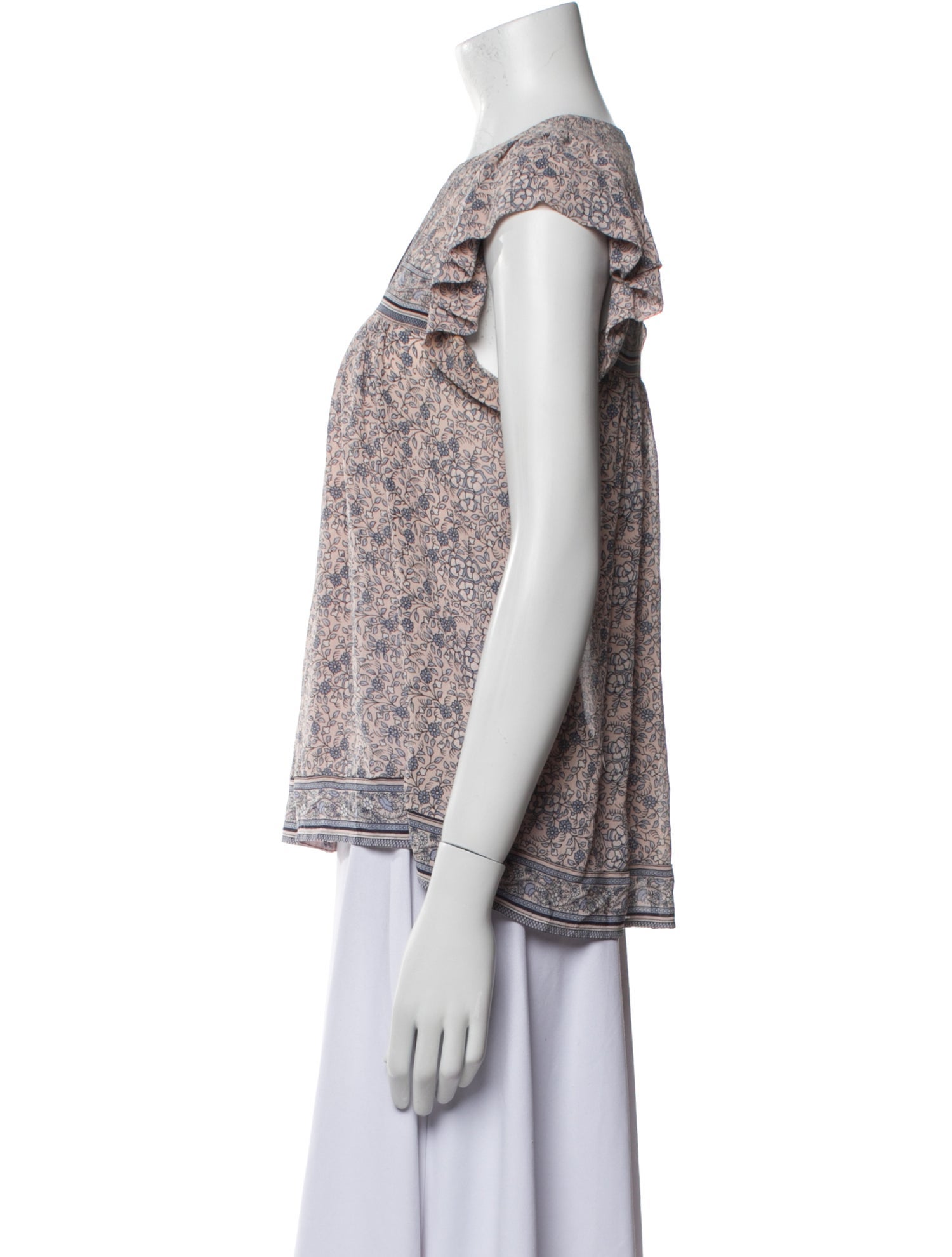 Ulla Johnson Silk Paisley Print Blouse