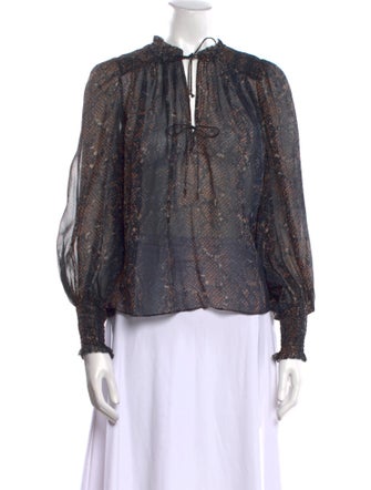 Ulla Johnson Silk Printed Blouse