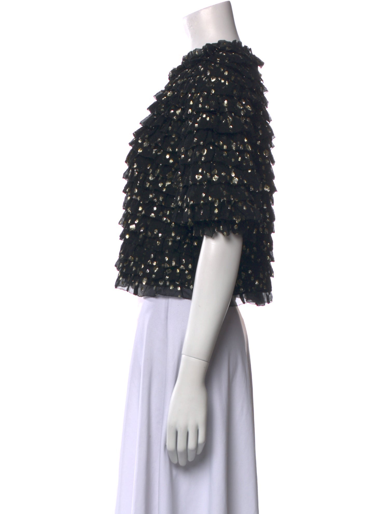 Ulla Johnson Silk Printed Crop Top