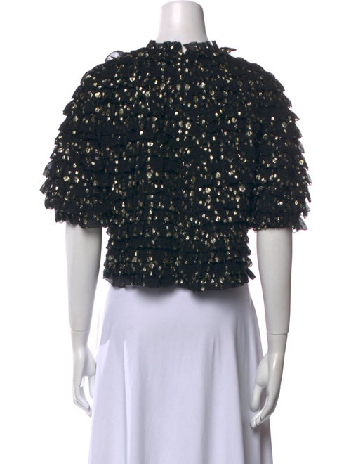 Ulla Johnson Silk Printed Crop Top