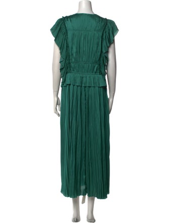 Ulla Johnson V-Neck Midi Length Dress