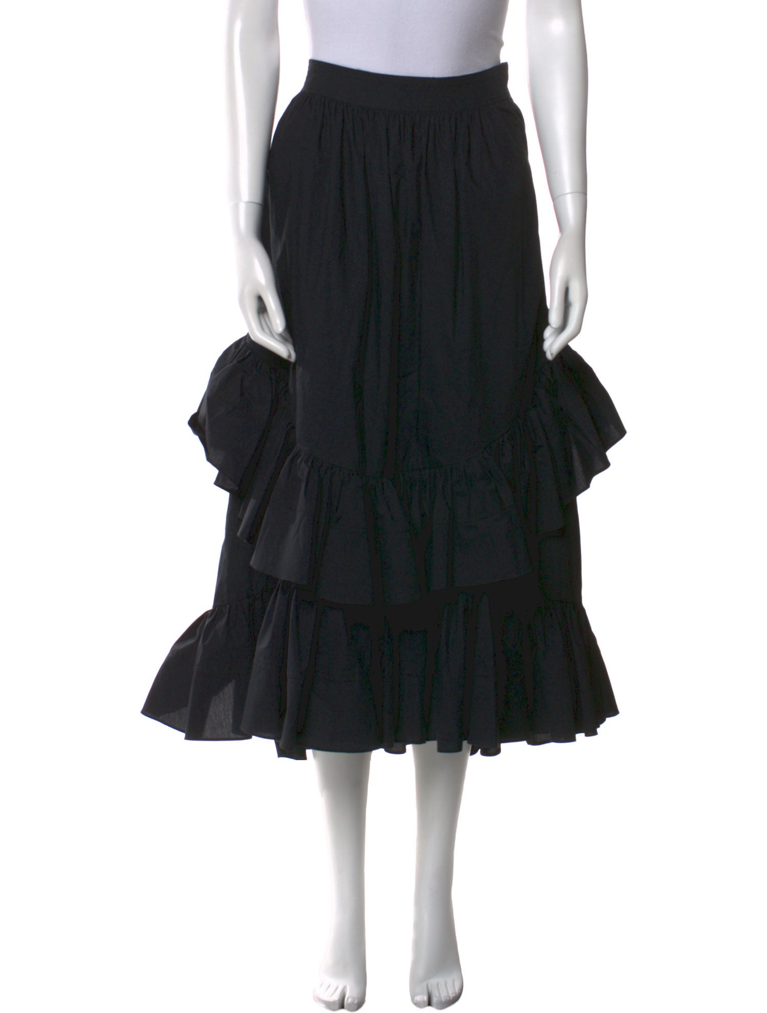 Ulla Johnson Ruffle Embellishment Midi Length Skirt