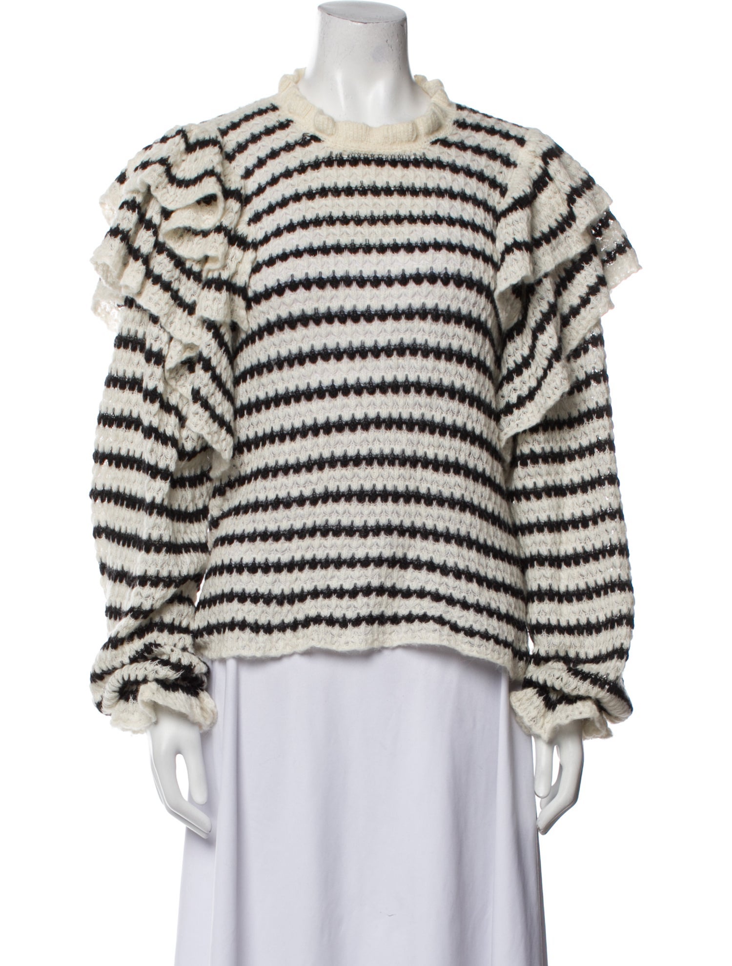 Ulla Johnson Striped Crew Neck Sweater