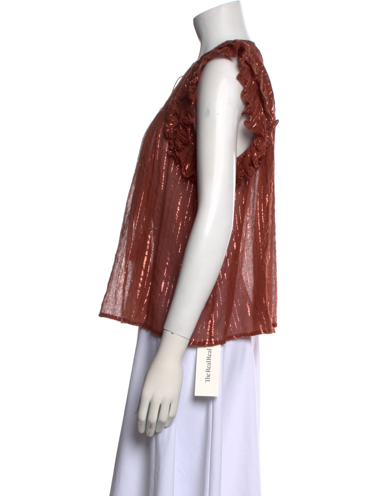 Ulla Johnson Crew Neck Sleeveless Blouse