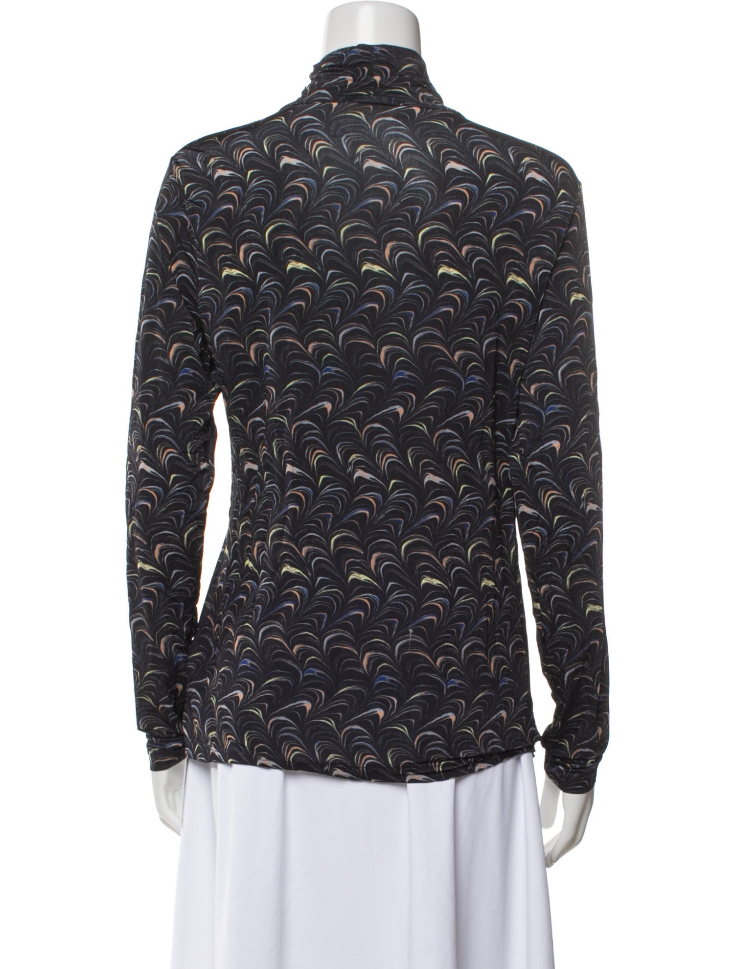 Ulla Johnson Printed Mock Neck Blouse
