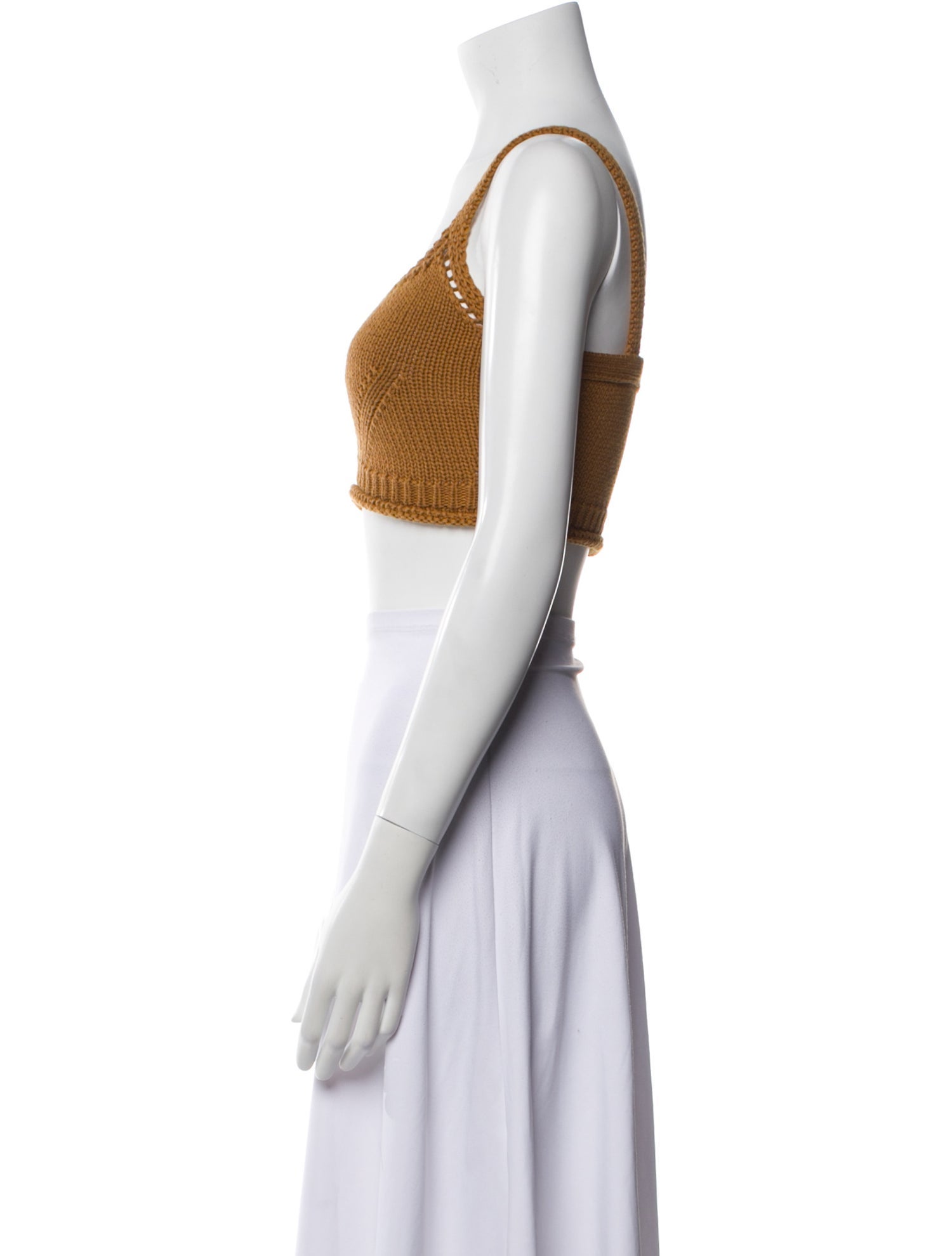 Ulla Johnson Scoop Neck Sleeveless Crop Top