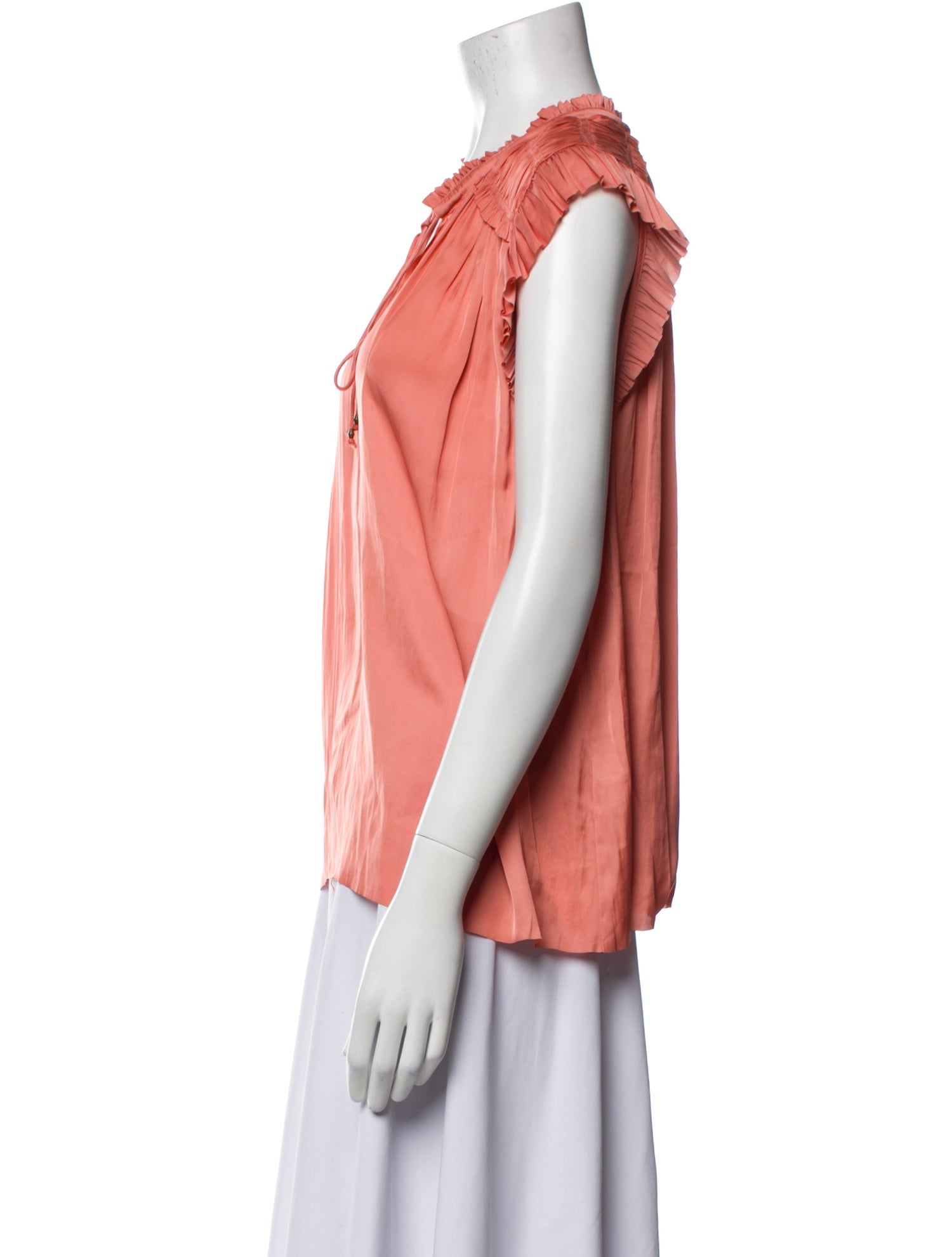 Ulla Johnson V-Neck Short Sleeve Blouse