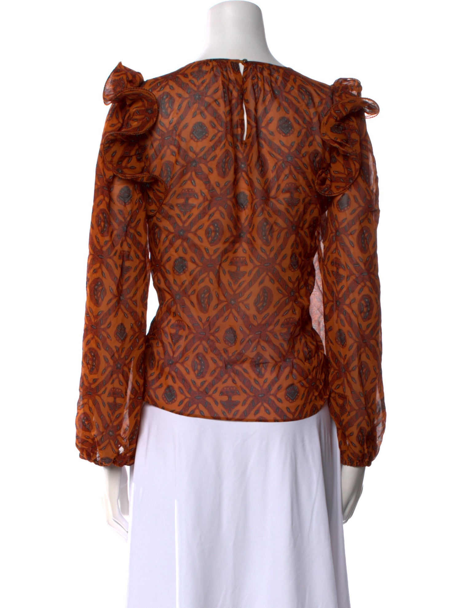 Ulla Johnson Silk Printed Blouse