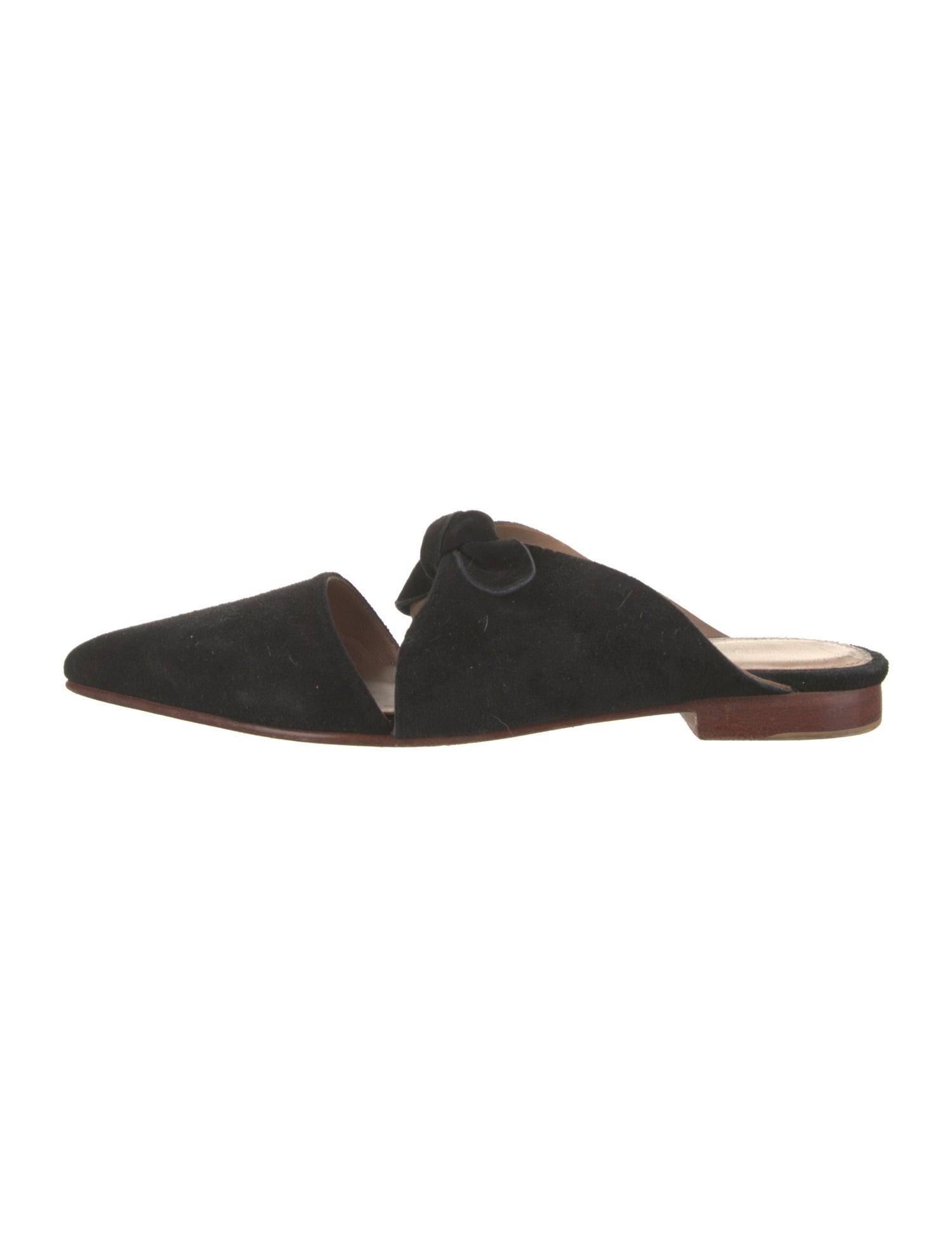 Ulla Johnson Suede Bow Accents Mules