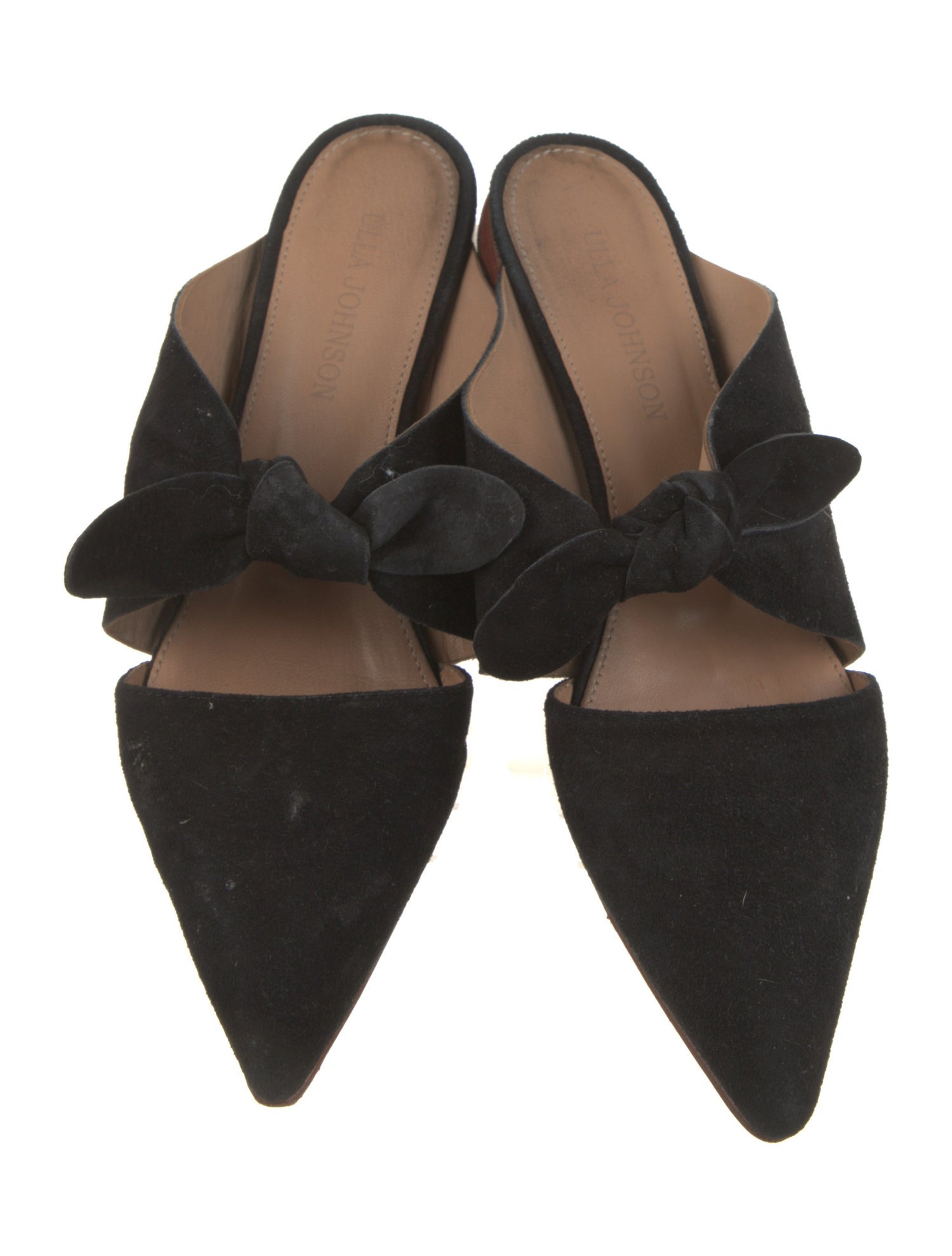 Ulla Johnson Suede Bow Accents Mules