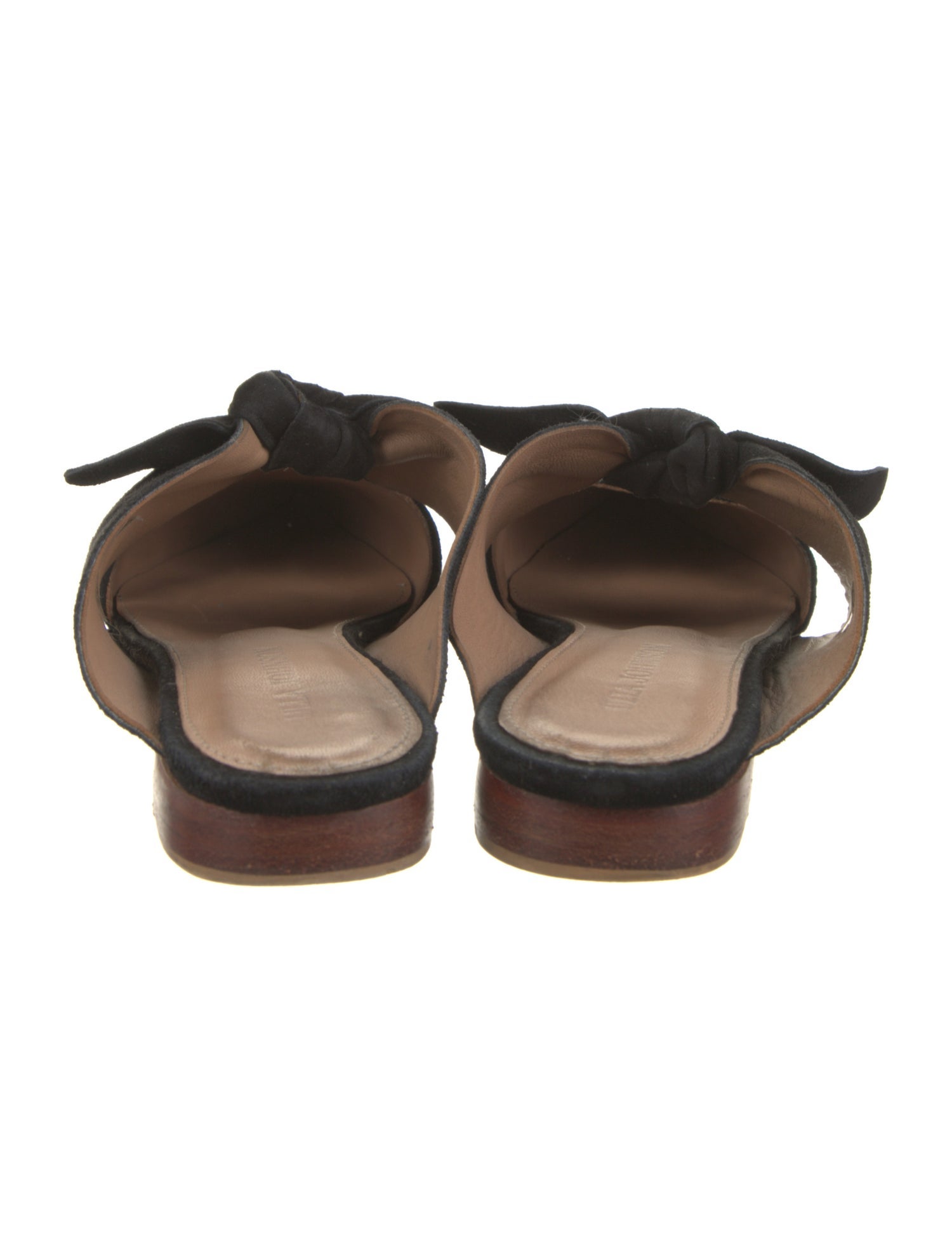Ulla Johnson Suede Bow Accents Mules
