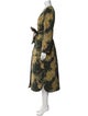 Ulla Johnson Silk Printed Faux Fur Coat