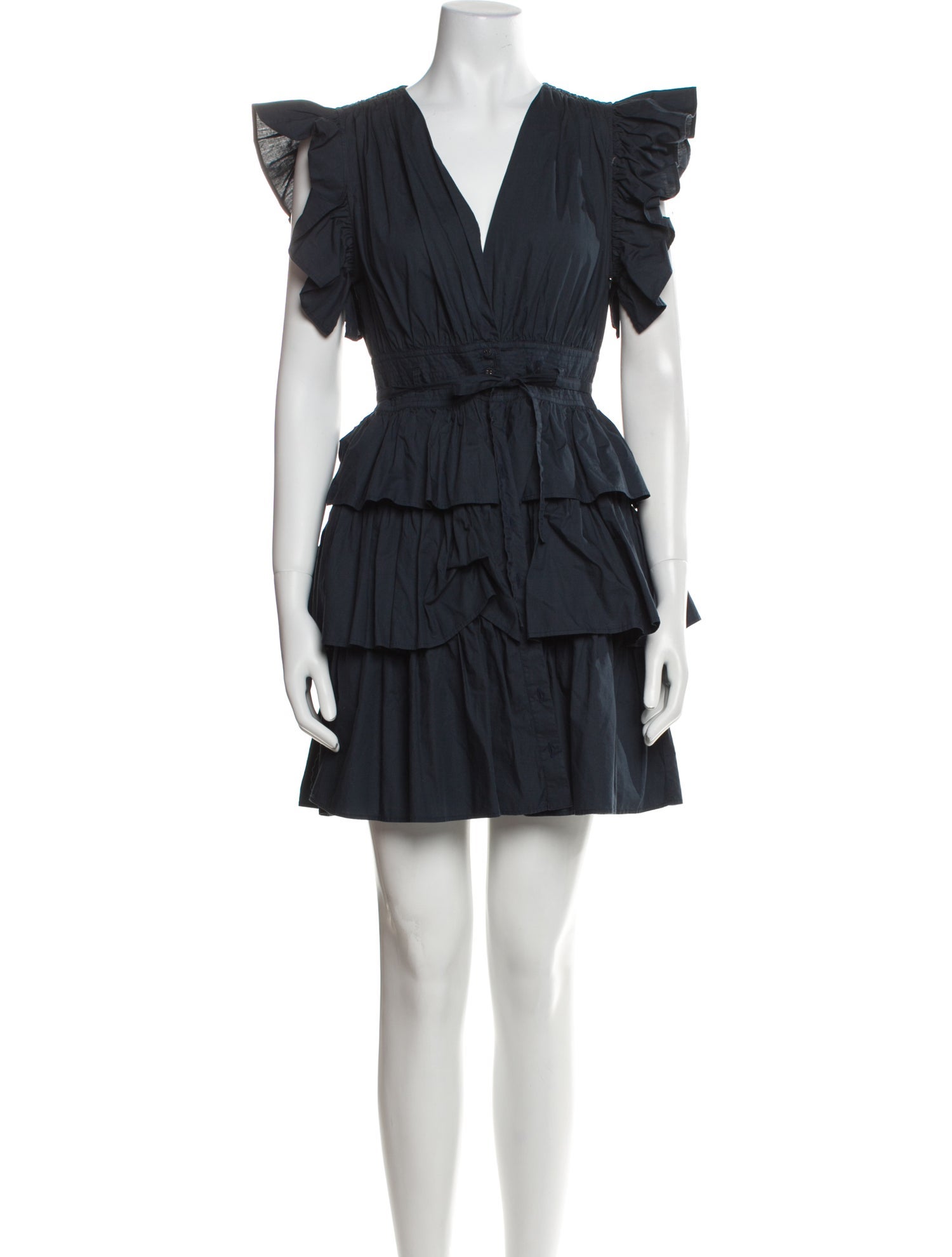 Ulla Johnson V-Neck Mini Dress