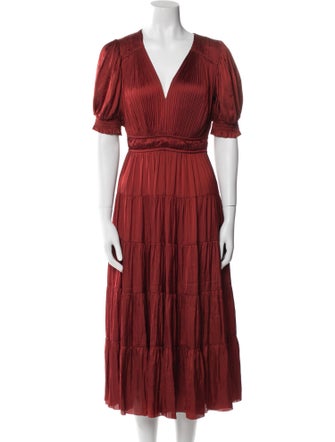 Ulla Johnson V-Neck Long Dress