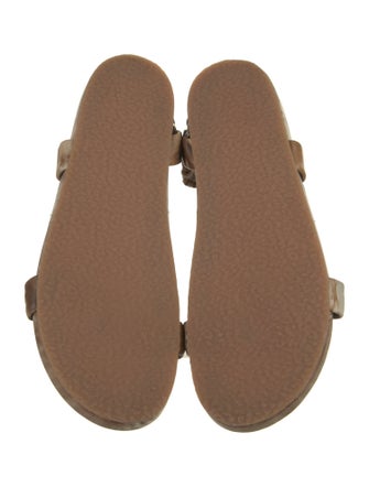 Ulla Johnson Leather Animal Print Slingback Sandals