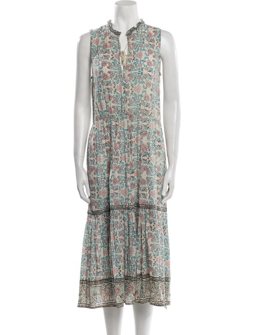 Ulla Johnson Floral Print Midi Length Dress