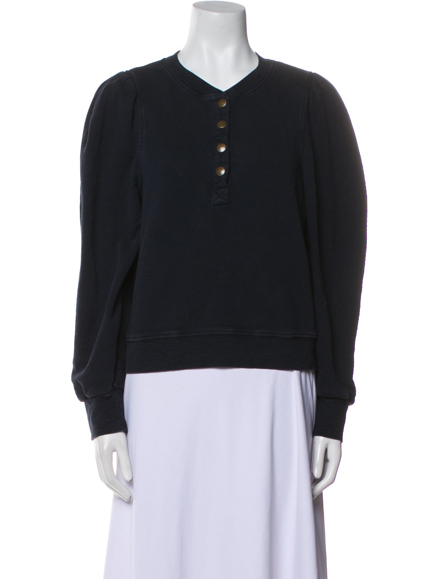 Ulla Johnson V-Neck Long Sleeve Sweatshirt