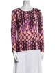 Ulla Johnson Printed Scoop Neck Blouse