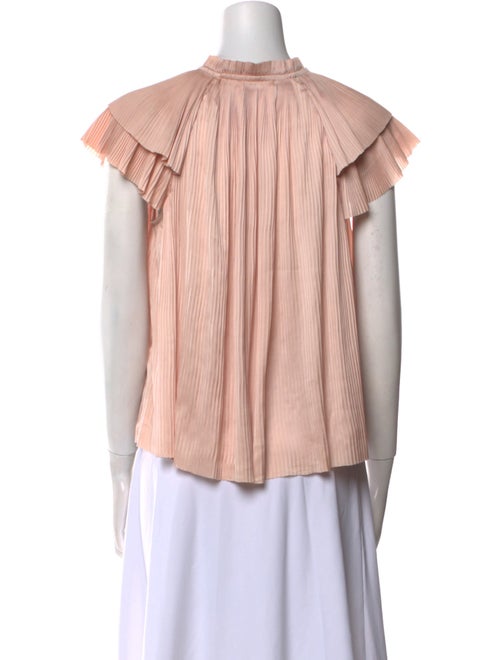 Ulla Johnson Tie Neck Short Sleeve Blouse