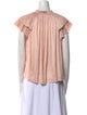 Ulla Johnson Tie Neck Short Sleeve Blouse