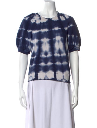 Ulla Johnson Tie-Dye Print Crew Neck T-Shirt