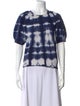 Ulla Johnson Tie-Dye Print Crew Neck T-Shirt