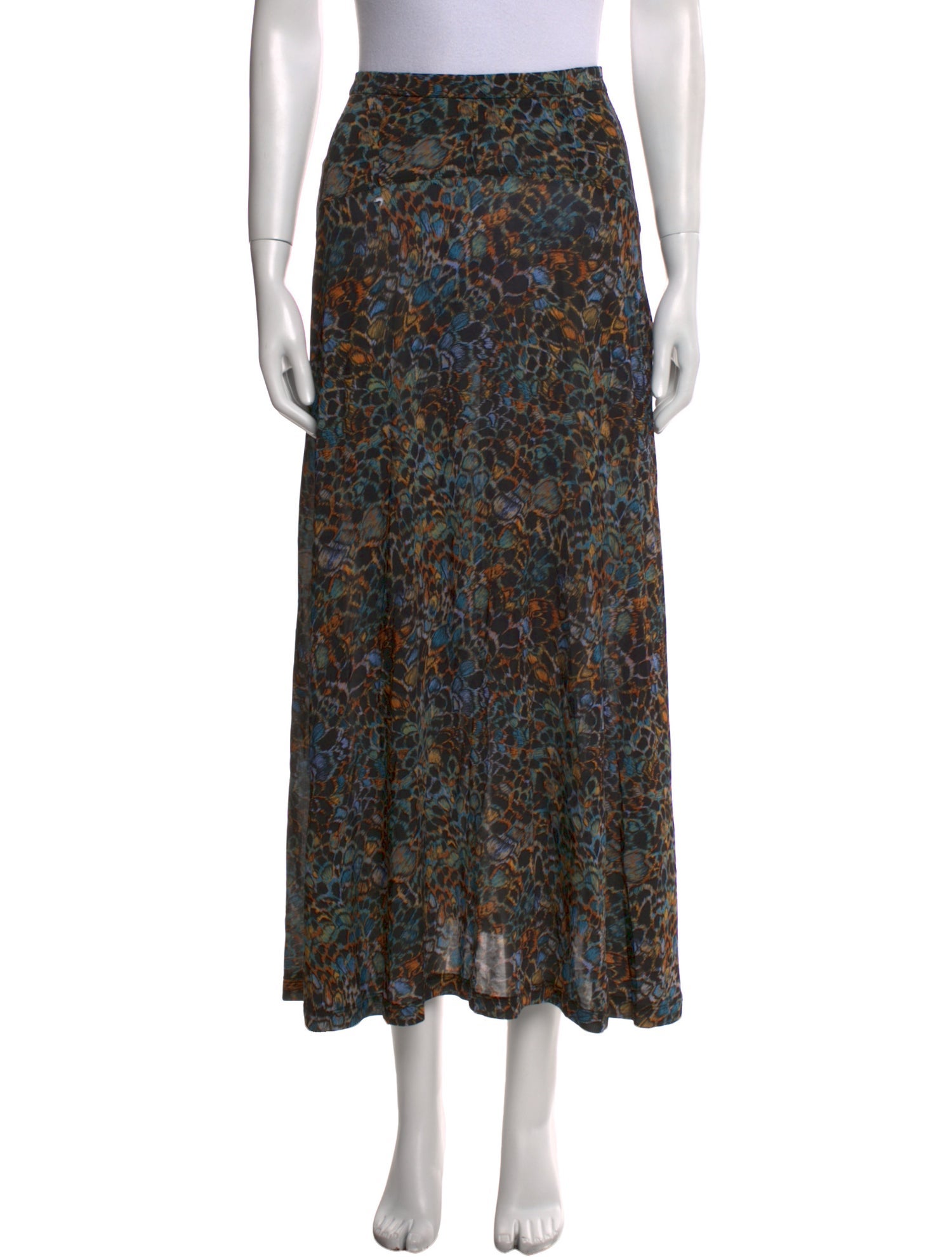 Ulla Johnson Floral Print Midi Length Skirt
