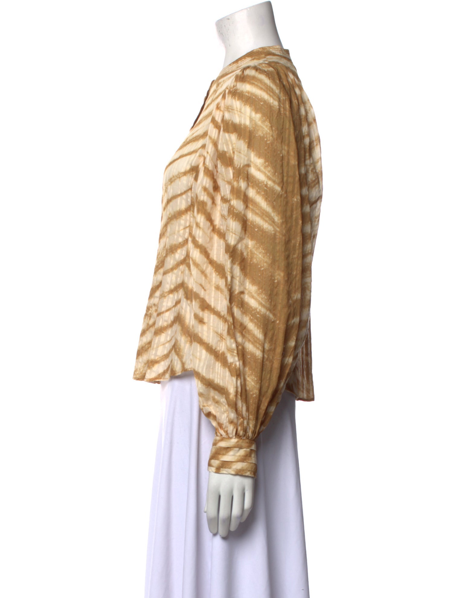 Ulla Johnson Animal Print Crew Neck Blouse