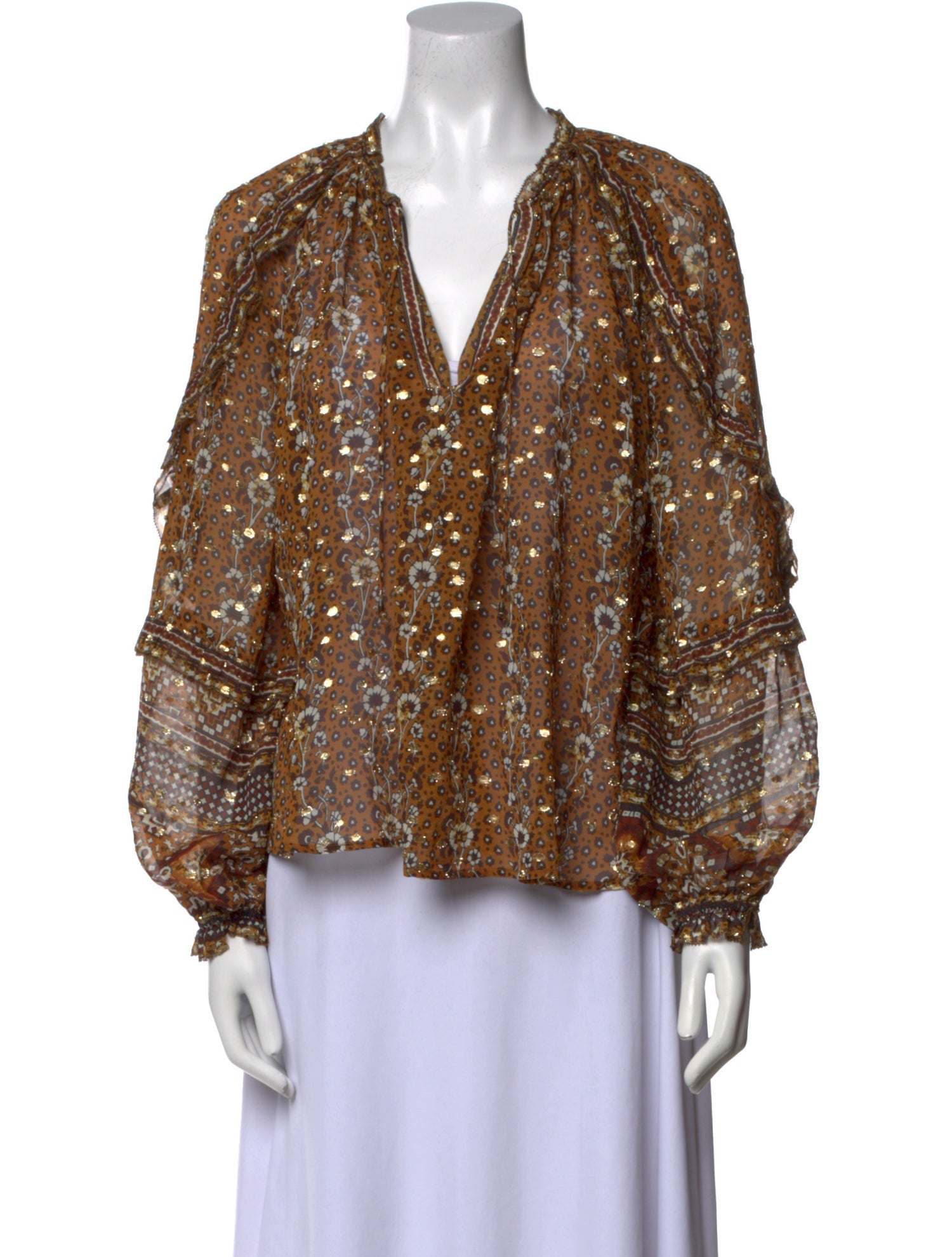 Ulla Johnson Silk Printed Blouse