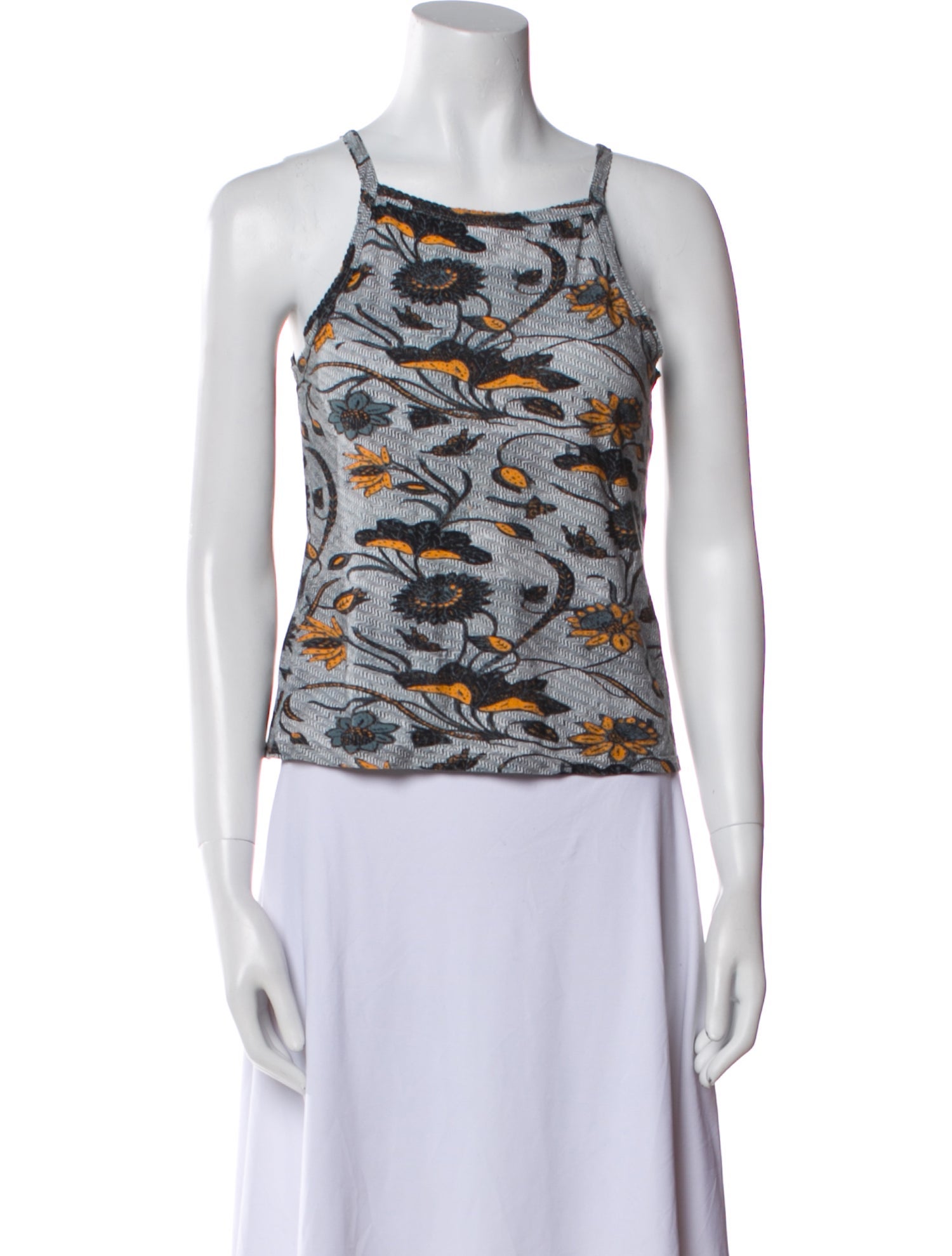 Ulla Johnson Printed Square Neckline Top