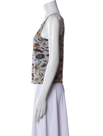 Ulla Johnson Printed Square Neckline Top