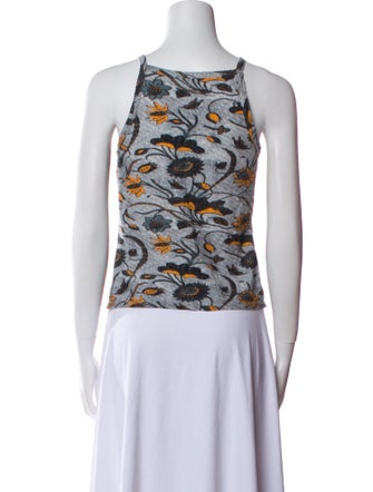 Ulla Johnson Printed Square Neckline Top