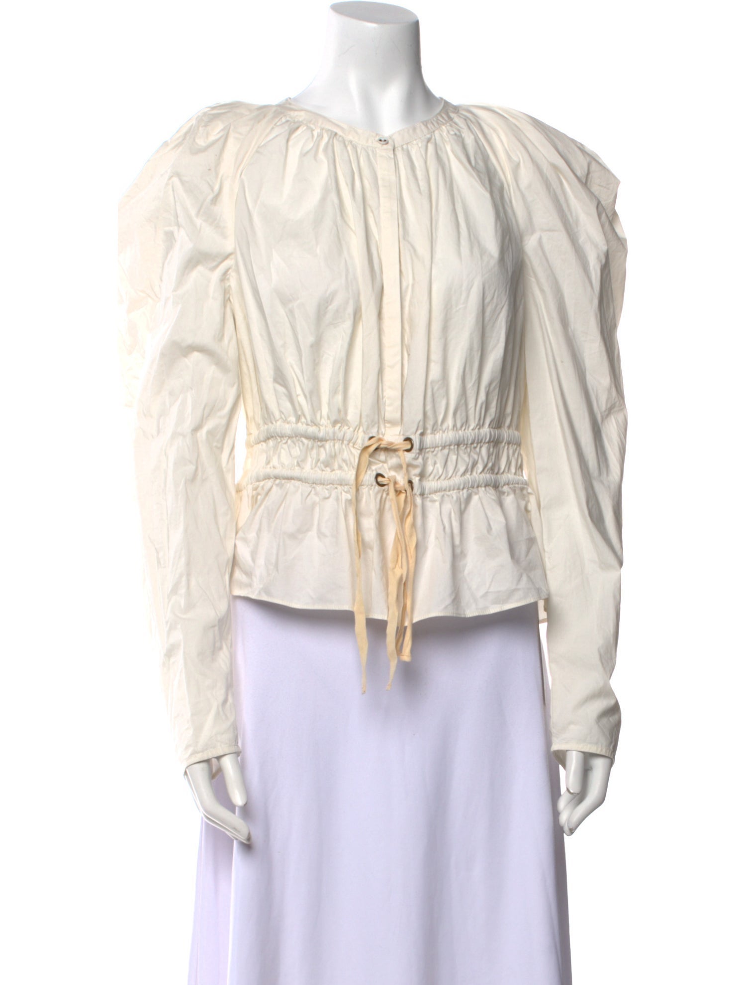 Ulla Johnson Crew Neck Long Sleeve Top