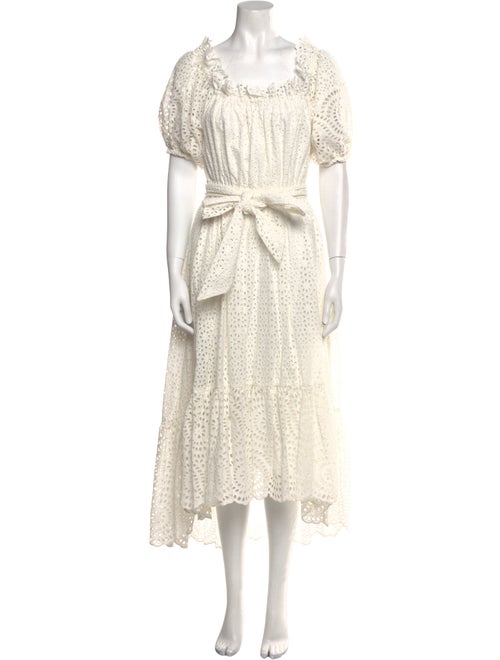 Ulla Johnson Square Neckline Midi Length Dress