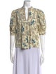 Ulla Johnson Silk Floral Print Blouse