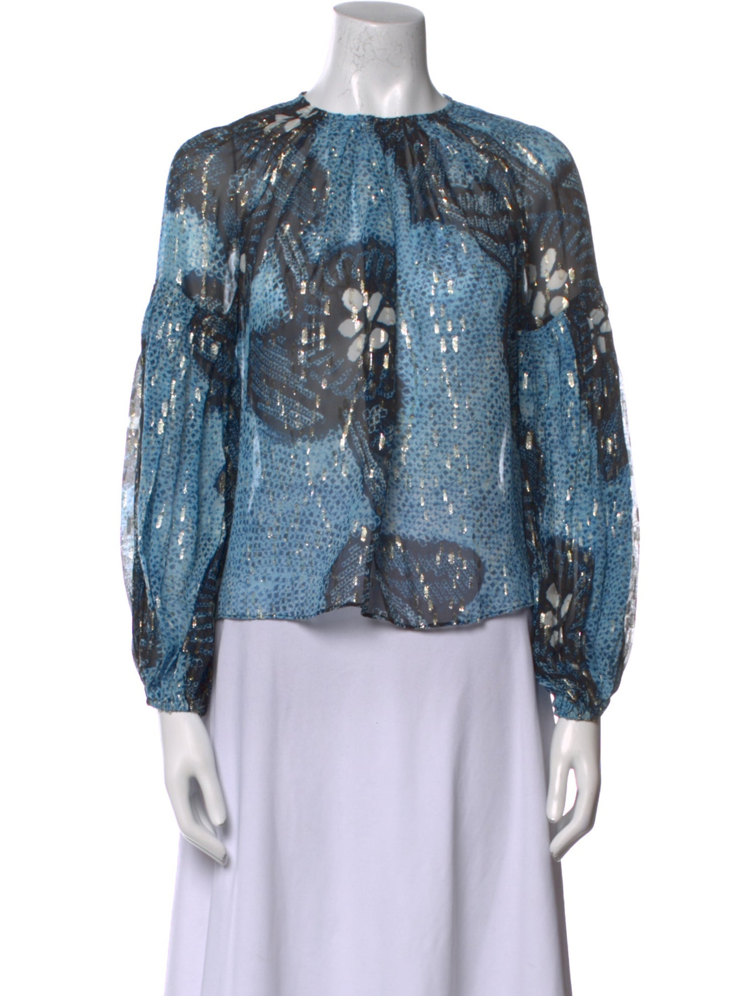 Ulla Johnson Silk Printed Blouse