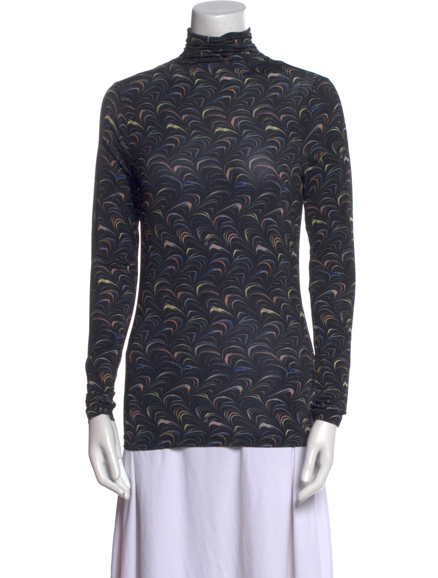 Ulla Johnson Printed Turtleneck Top w/ Tags