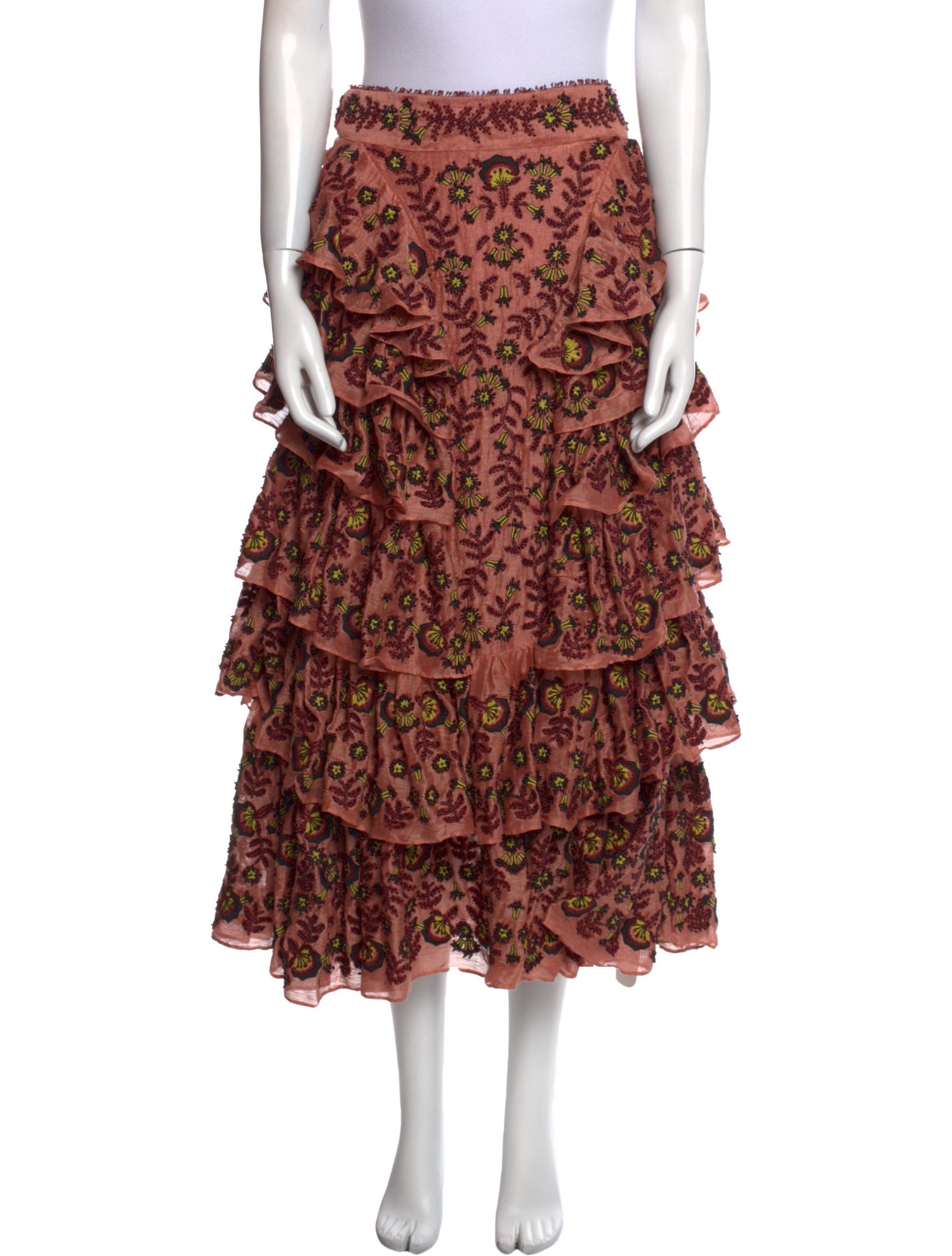 Ulla Johnson Linen Midi Length Skirt w/ Tags