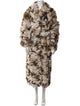 Ulla Johnson Shearling Printed Fur Coat