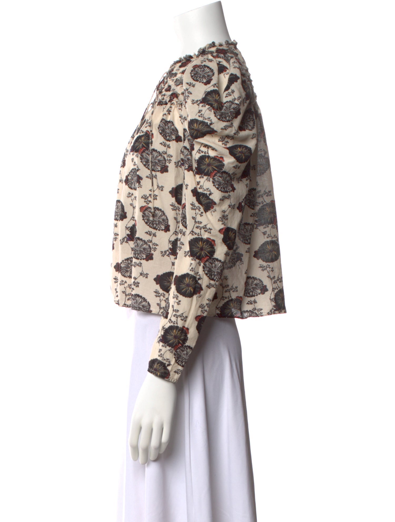 Ulla Johnson Printed Mock Neck Top