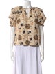 Ulla Johnson Printed Tie Neck Blouse