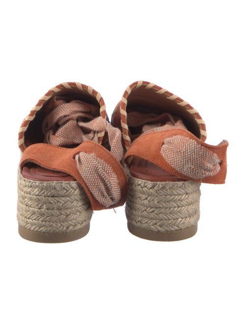 Ulla Johnson Suede Colorblock Pattern Slingback Flats