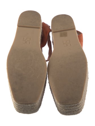 Ulla Johnson Suede Colorblock Pattern Slingback Flats